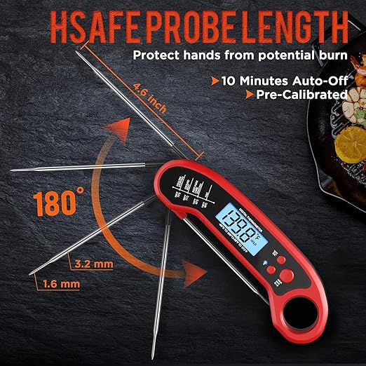 Meat Thermometer Digital, Instant Read Meat Thermometer - Image 3