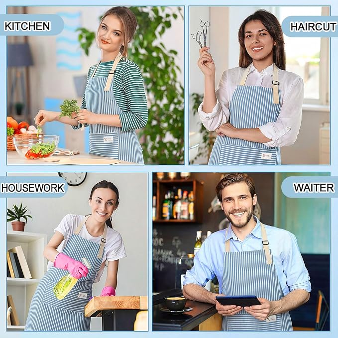Janmercy 24 Pcs Aprons for Women Men - Image 7