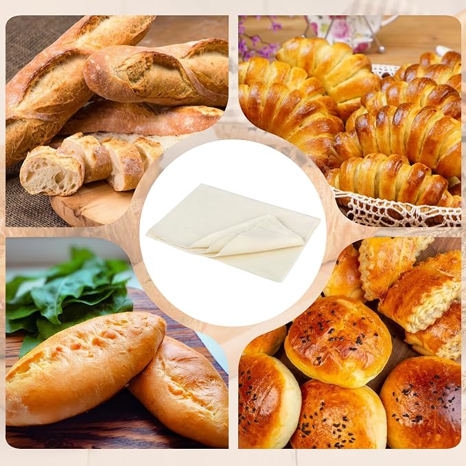 Ninsula 4PCS Tea Towels for Baking Sourdough, 14x18.8 Inch Reusable Thick Bread - Image 6