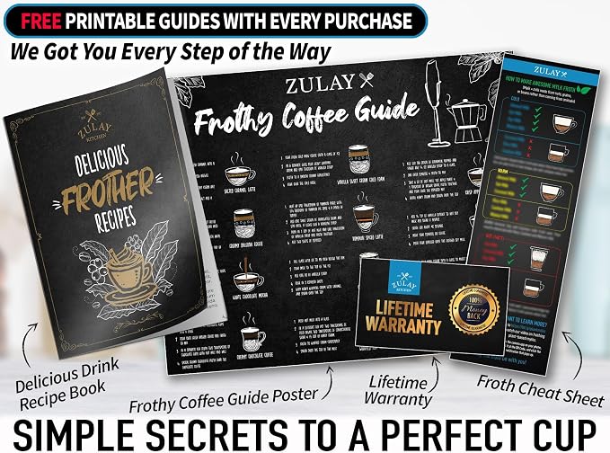 Zulay Kitchen Powerful Milk Frother Wand - Image 7