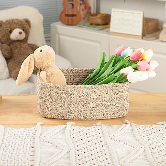 MiniArk Small Storage Baskets for Organizing | Closet Organizer Bins | Shelf - Image 5