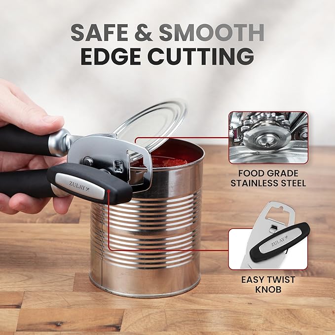 Zulay Kitchen Heavy Duty Stainless Steel Can Opener Manual - Image 6