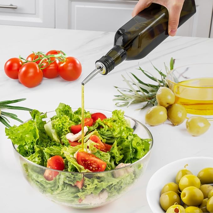 Zulay Kitchen Olive Oil Dispenser Bottle – 17oz Glass Oil Container - Image 5