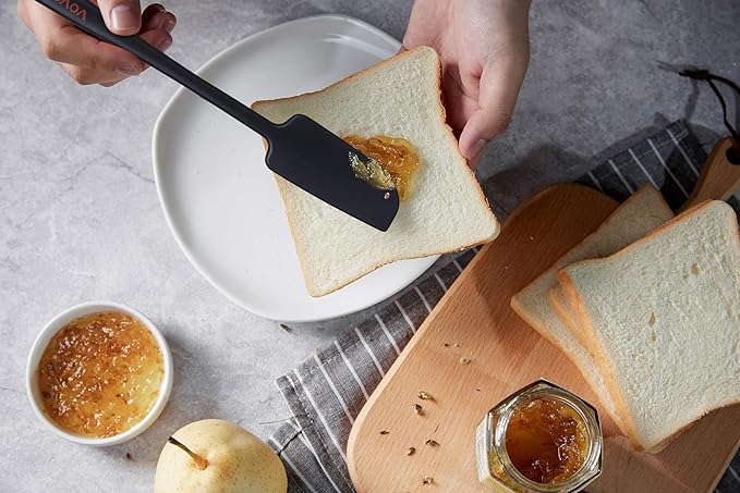 Silicone Jar Spatula, Small Rubber Scraper, Spatulas Silicone Heat Resistant - Image 5