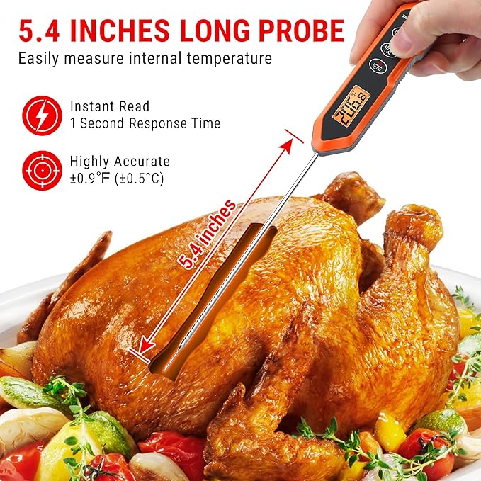 TempPro TP15H Waterproof Instant Read Meat Thermometer - Image 2