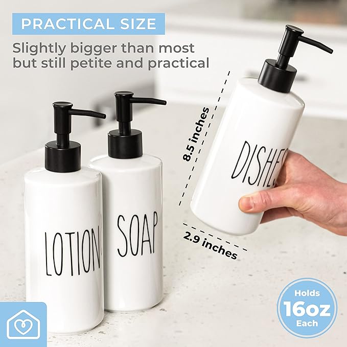 Heartland Home Porcelain 16oz Liquid Dispenser - Image 3