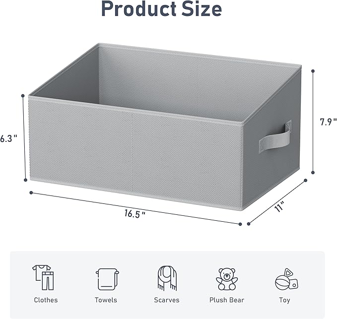 DIMJ Closet Storage Bins 6 Pack - Image 2