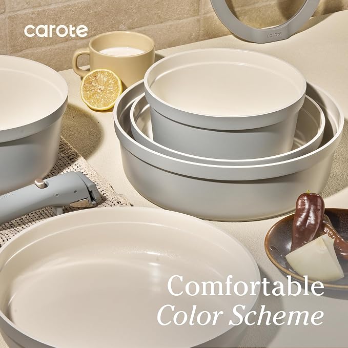 Carote 20pcs Ceramic Cookware Set - Image 6