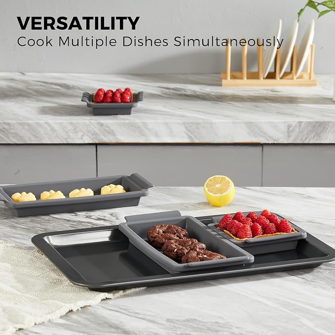 HONGBAKE Bakeware Sets, Baking Pans Set - Image 7