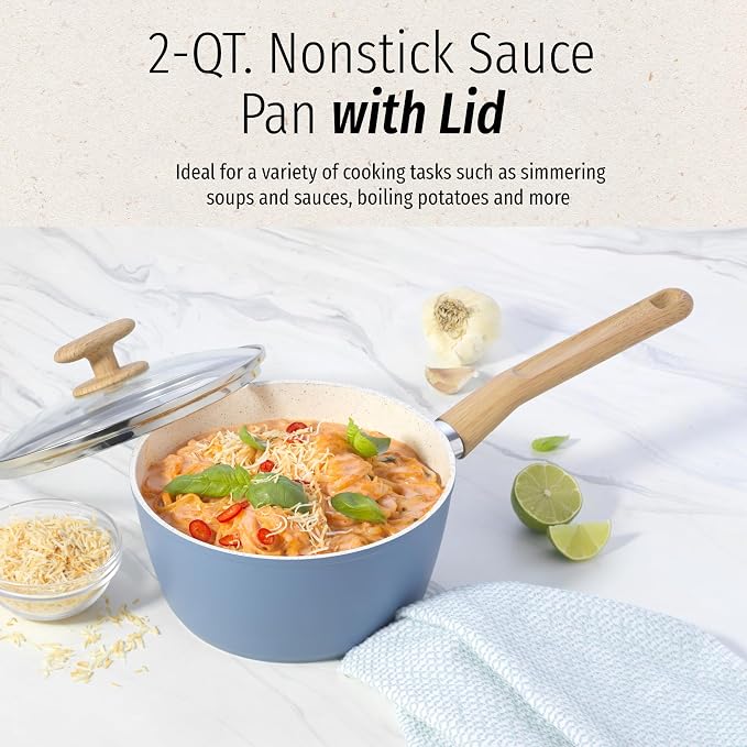 GoodCook Healthy Ceramic Titanium-Infused 2 Quart Saucepan - Image 2