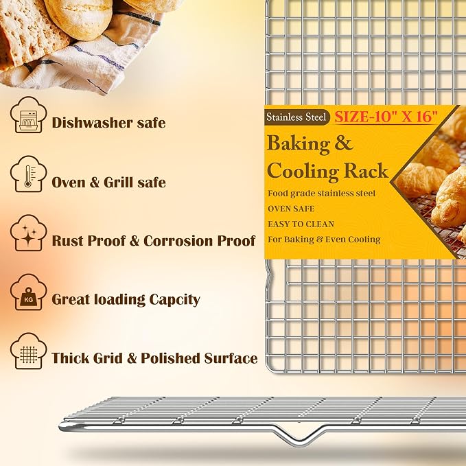 2PCS Cooling Racks for Cooking and Baking - Image 2