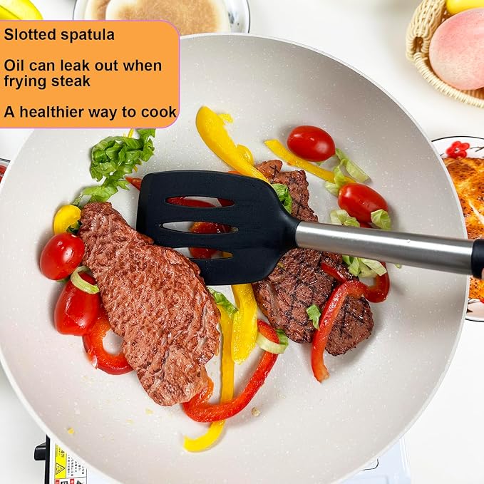KLAQQED Spatula Set Silicone Heat Resistant - Image 3