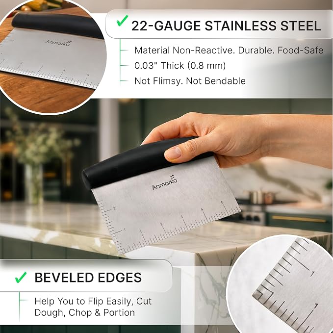 Stainless Steel Metal Griddle Scraper Chopper - Image 2