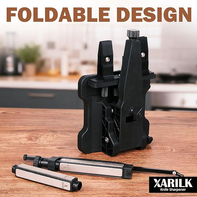 Portable Folding Knife Sharpener XAR-FS1, Adjustable Angle Sharpening System - Image 3