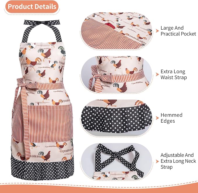 Lovely Flower Pattern Retro Aprons - Image 4