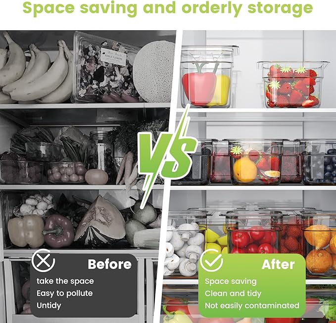 12 Pack Plastic Food Pan with Lid 1/6 Size 4 Inch Deep Restaurant Clear Food - Image 5