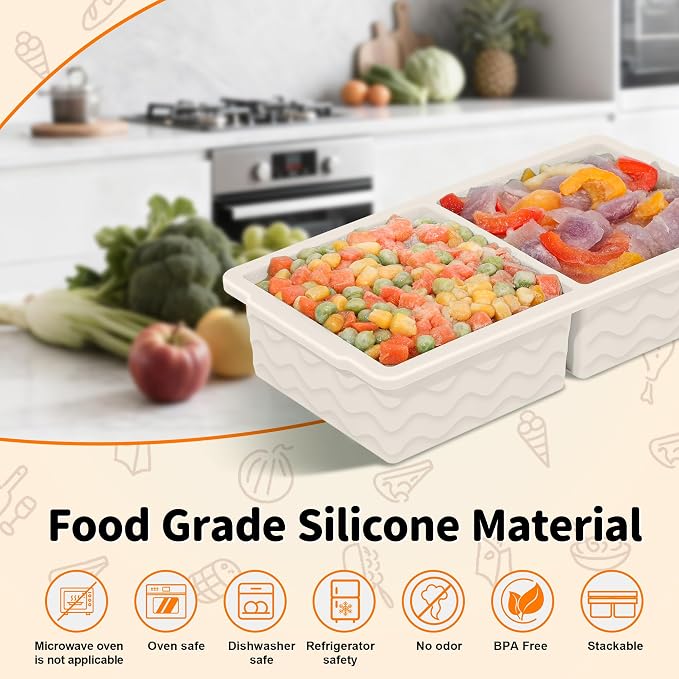 3-Pack Silicone Freezer Trays - Image 2