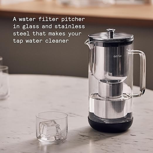Aarke Purifier - Premium Glass and Stainless Steel Water Filter Pitcher - Image 2