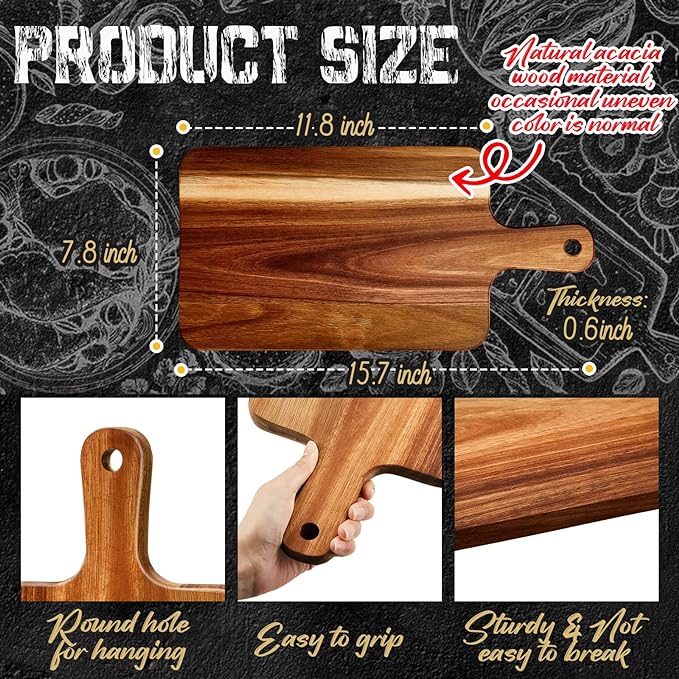 Nuenen 20 Pcs Wood Cutting Board - Image 2