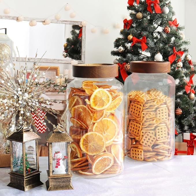 Glass Coffee Jars Spice Jar Round Storage Canister - Image 6