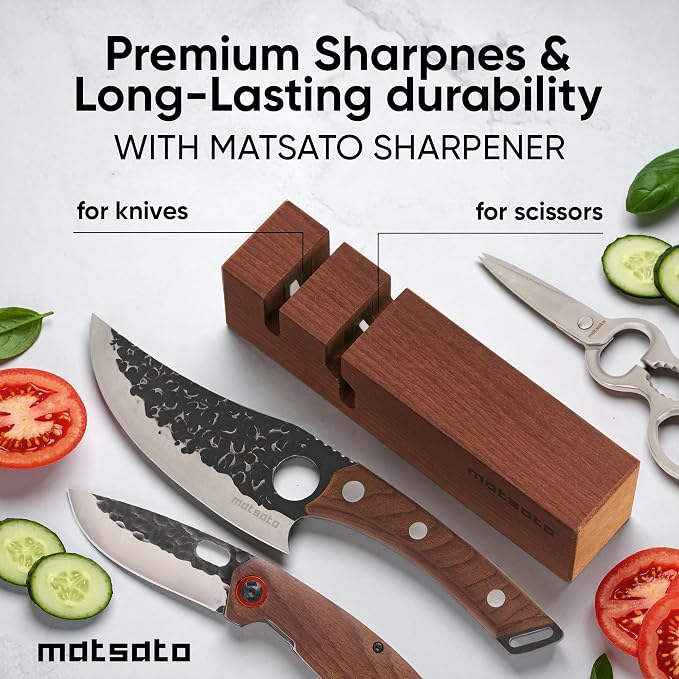 Matsato Knife Sharpener – Chef & Pocket Knife Sharpener, Knives Blade Sharpening - Image 6