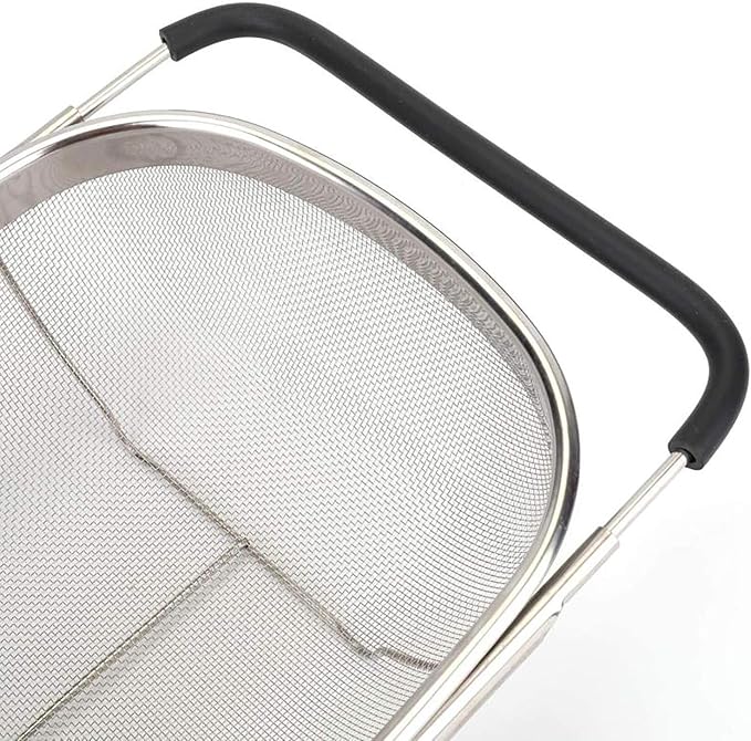 Over The Sink Stainless Steel Oval Colander - Image 5