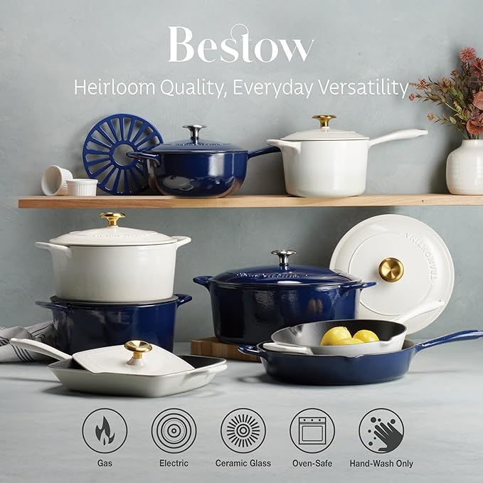 Tramontina Bestow Enameled Cast Iron Oval Dutch Oven Pot - Image 8