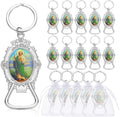Misdary 12 Pcs St. Jude Bottle Opener Keychain Catholic Bottle Opener by Misdary