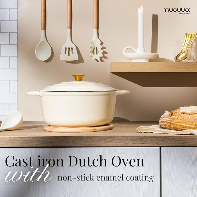 Cast Iron Pot with Lid – Non-Stick Ovenproof Enamelled Casserole Pot, Oven Safe - Image 6