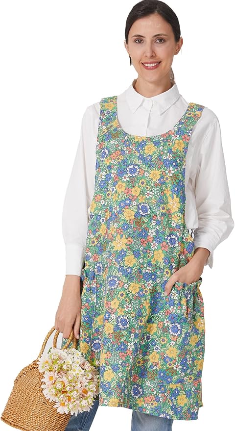 Cozy Adjustable Cross Back Aprons by APRONNER