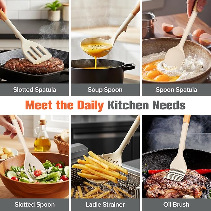 Silicone Cooking Utensils Set of 10 - Image 3