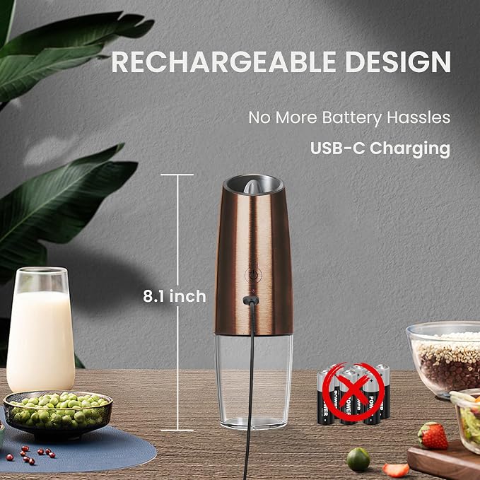 Rechargeable Salt And Pepper Grinder Set - Image 4