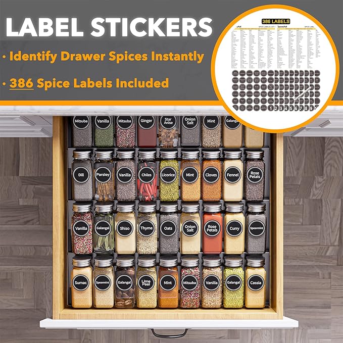 SpaceAid Spice Drawer Organizer - Image 3