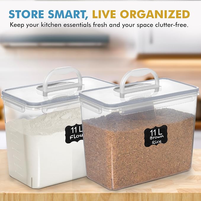 Shazo 2 PC Flour Sugar Storage Containers - Image 9