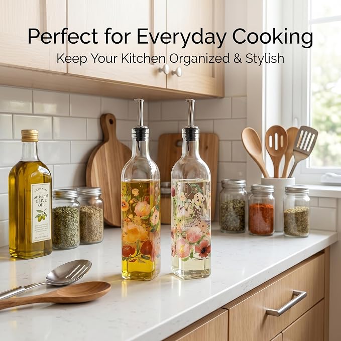 Topadorn 17 oz Olive Oil Dispenser Bottle Set - Image 2