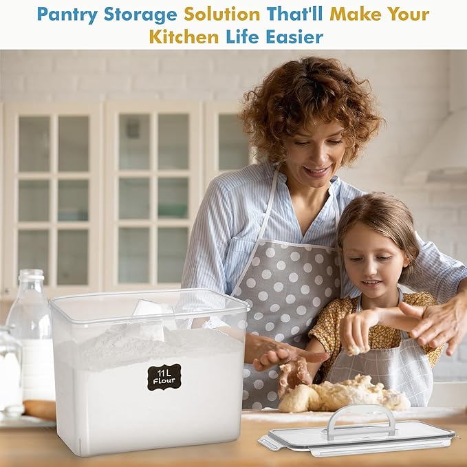 Shazo 2 PC Flour Sugar Storage Containers - Image 8
