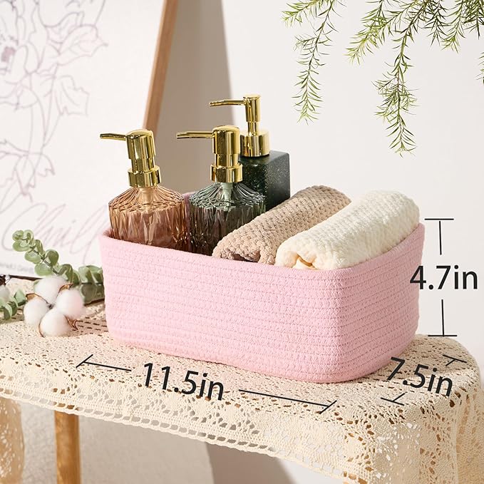 MiniArk Small Storage Baskets for Organizing | Closet Organizer Bins | Shelf - Image 3