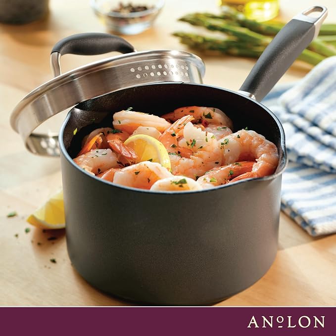 Anolon Advanced Home Hard Anodized Nonstick Sauce Pan/Saucepan - Image 9