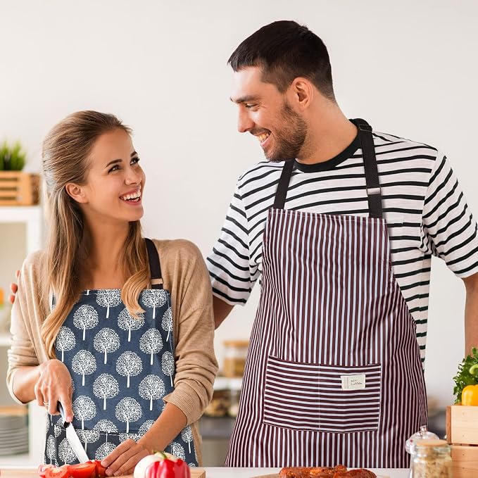 SATINIOR 3 Pieces Waterproof Bib Apron - Image 2