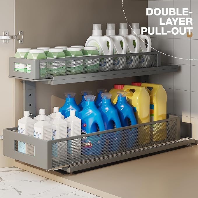 2 Pack 21.3IN-Depth Under Sink Organizer - Image 4