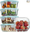 Vtopmart 5Pack 17.5oz Glass Storage Containers by Vtopmart
