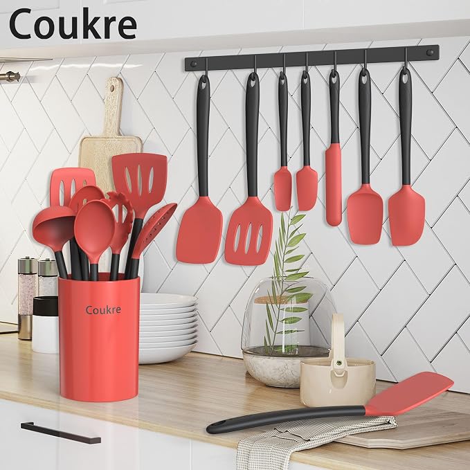 Coukre Silicone Kitchen Cooking Utensils Set - Image 6