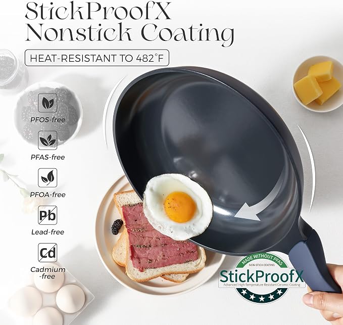 PRICUSIS Nonstick Ceramic Frying Pan - Image 2