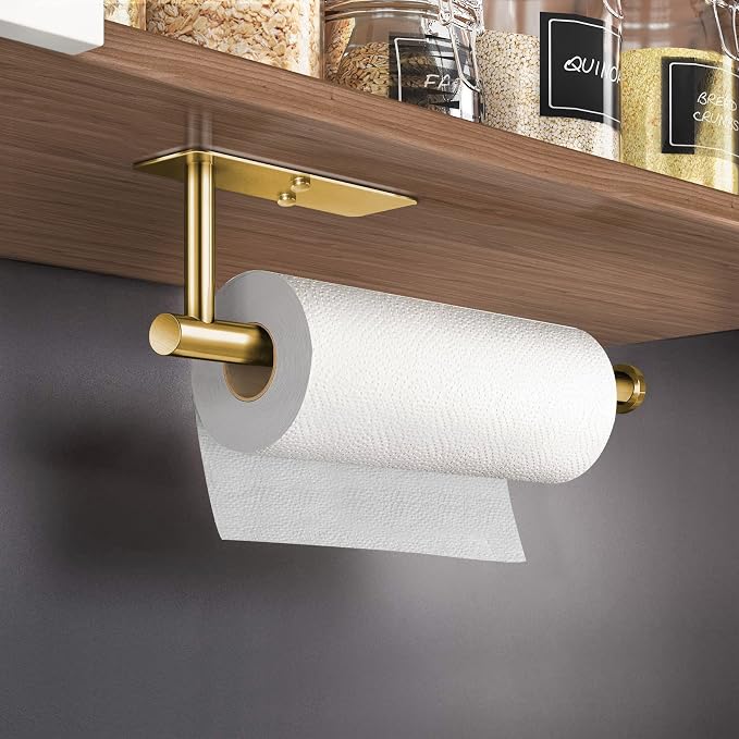 VAEHOLD Adhesive Paper Towel Holder Under Cabinet Mount - Image 2