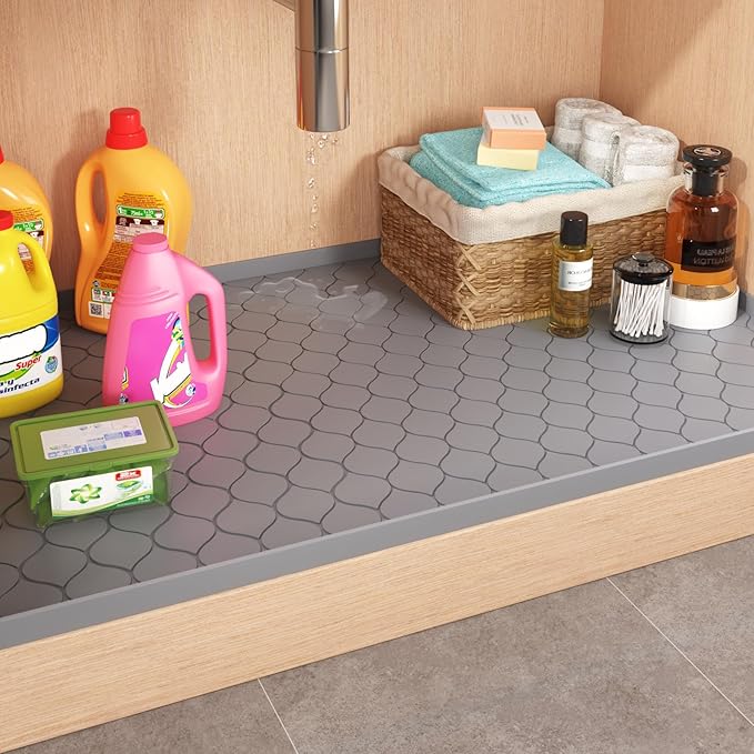 Winisok Silicone Under Sink Mat 28" x 19", kitchen Essentials and Gadgets - Image 2