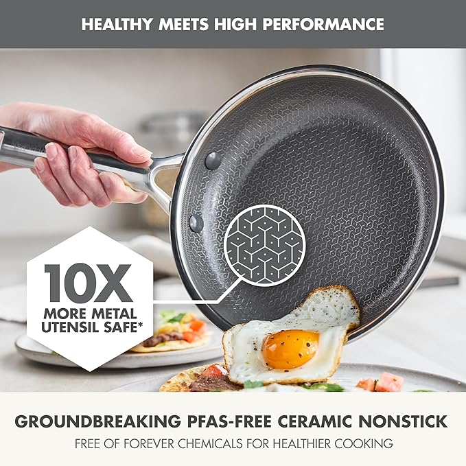 GreenPan Hybrid 13 Piece Nonstick Stainless Steel Cookware Set, APEX Tri-Ply - Image 4