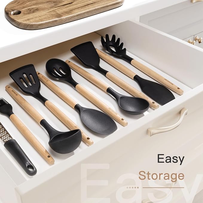 Astercook 39 PCS Kitchen Utensils Set, Silicone Cooking Utensil Sets - Image 9