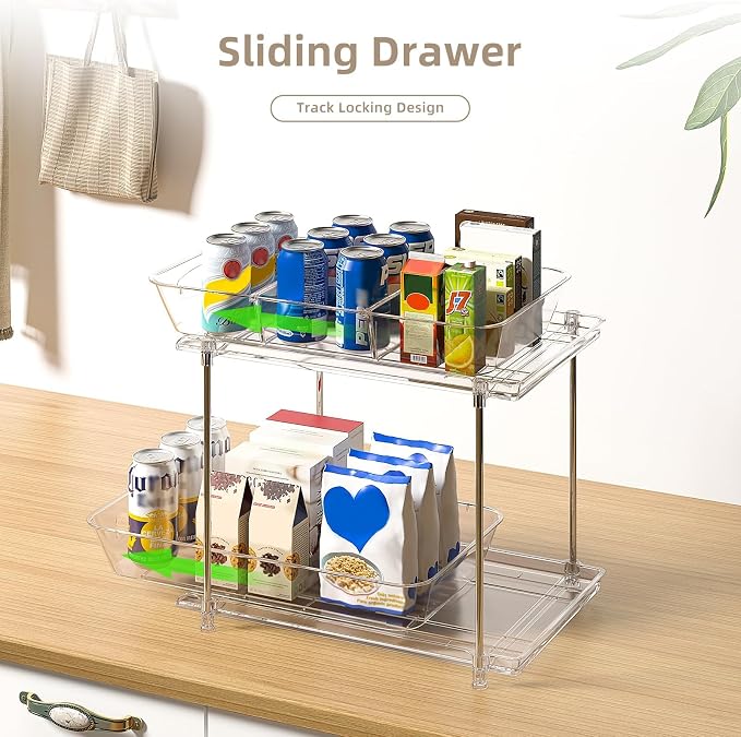 Sevenblue Under Sink Organizer, Bathroom Organizers and Storage, 2 Tier - Image 2
