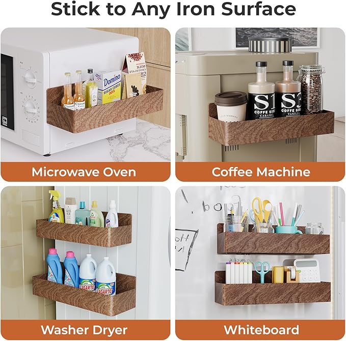 Mystozer Magnetic Spice Rack for Refrigerator, Kitchen Organizer and Storage - Image 6