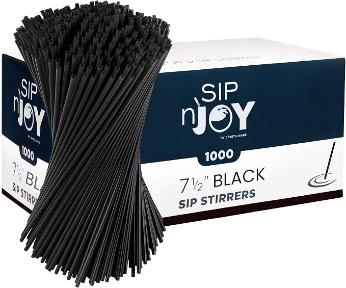 Crystalware, Plastic Stir Straw, Sip Stirrer, by EskayProducts